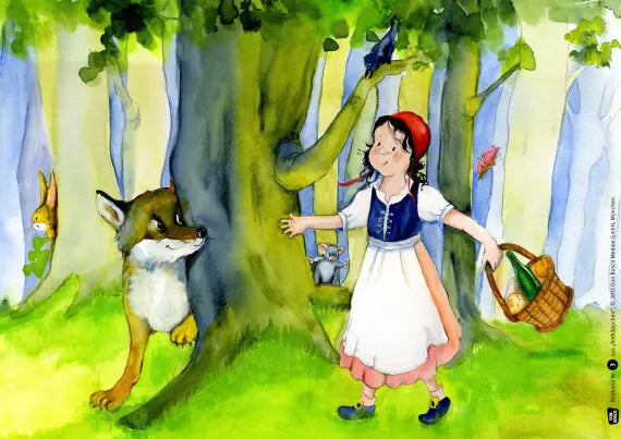 Rotkäppchen / Kamishibai Bildkarten