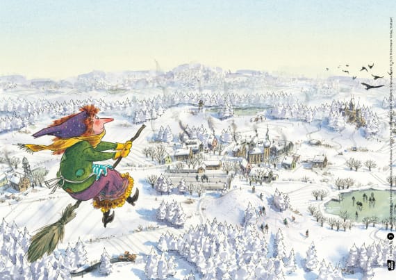 Die kleine Hexe. Winterzauber mit Abraxas. Kamishibai Bildkartenset