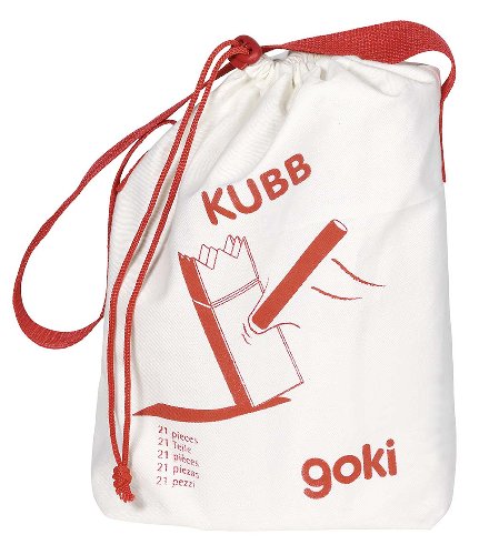 Wikingerspiel Kubb, im Baumwollbeutel
