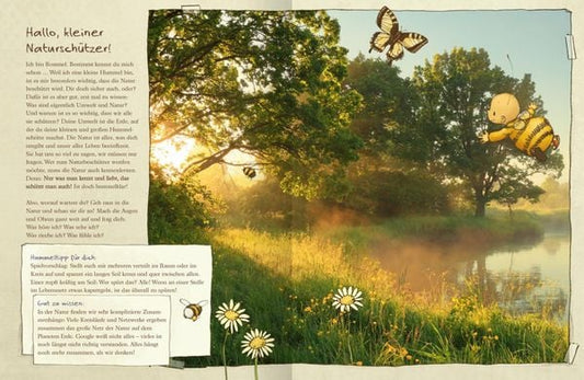 Die kleine Hummel Bommel schützt die Umwelt