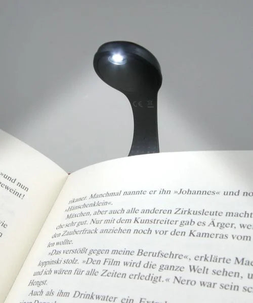 Leselicht + Lesezeichen Flexilight Black Dots
