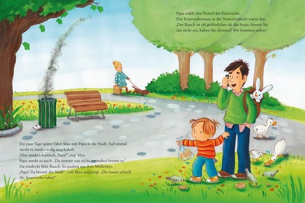 Max-Bilderbücher: Wir besuchen die Feuerwehr, Polizei und Baustelle