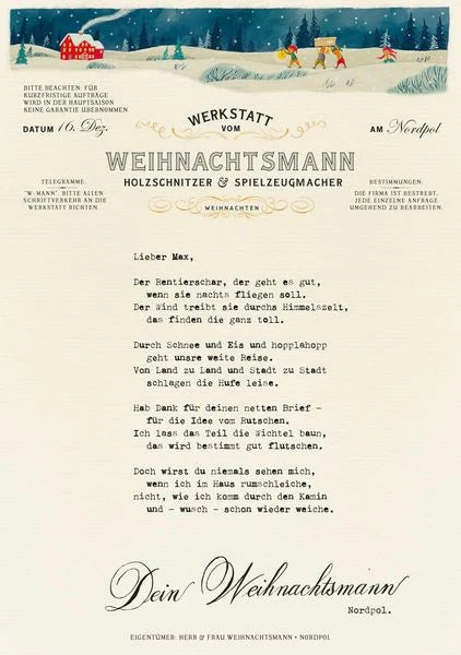 Post vom Weihnachtsmann
