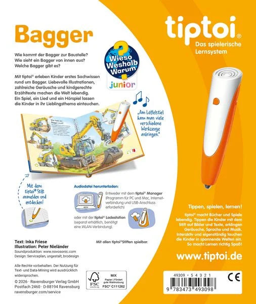 tiptoi® Wieso? Weshalb? Warum? junior - Bagger