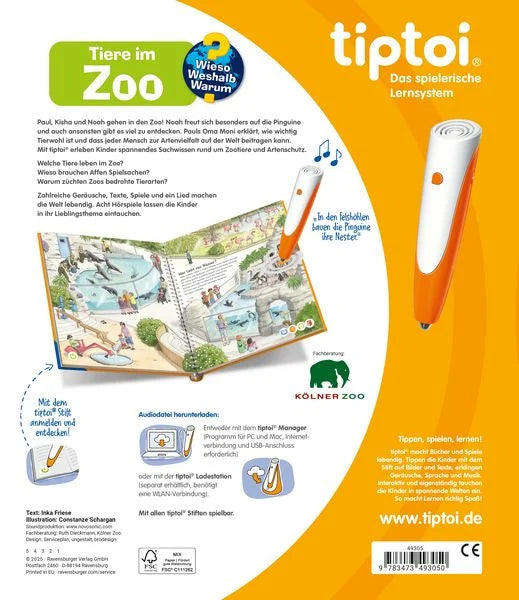 tiptoi® Wieso? Weshalb? Warum? - Tiere im Zoo
