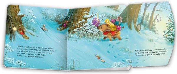 Was glitzert da im Weihnachtswald?