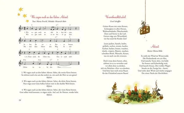 Wunderbare Weihnachtszeit - Ein Hausbuch mit Geschichten, Liedern und Gedichten