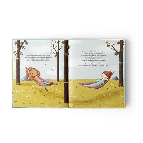 Zwei Mädchen im Glück