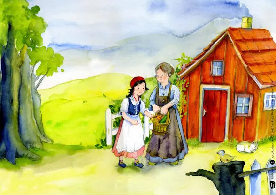 Rotkäppchen / Kamishibai Bildkarten