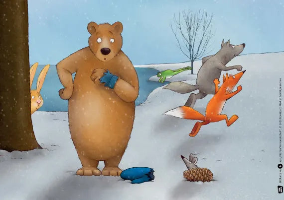 Die Fünf im Handschuh. Kamishibai Bildkartenset