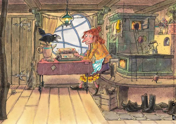 Die kleine Hexe. Winterzauber mit Abraxas. Kamishibai Bildkartenset