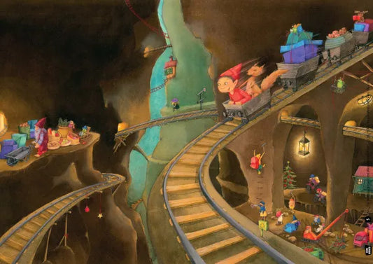 Die Weihnachtswichtel-Wunschmaschine. Kamishibai Bildkartenset