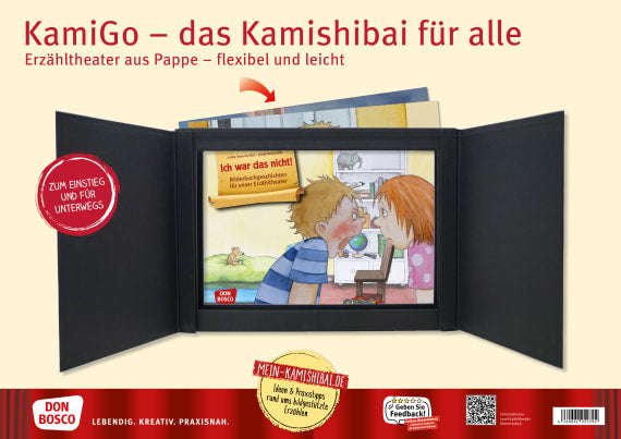KamiGo - das Kamishibai für alle. DIN-A3-Erzähltheater aus Pappe - flexibel und leicht
