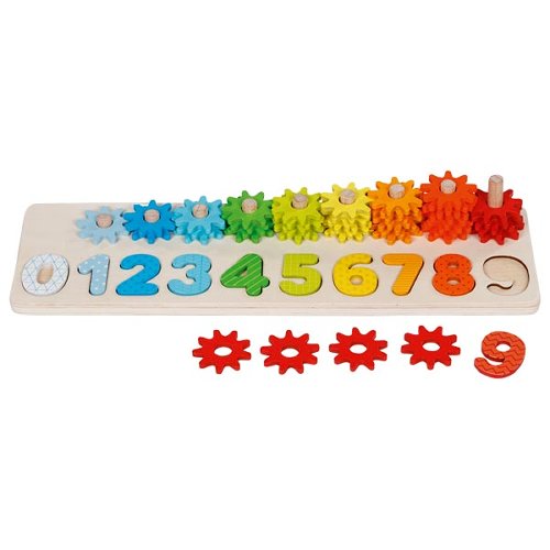 Sortierspiel Lerne Zählen mit Zahnrädern