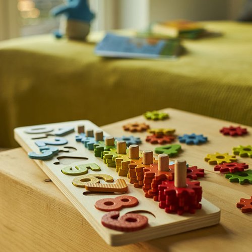 Sortierspiel Lerne Zählen mit Zahnrädern