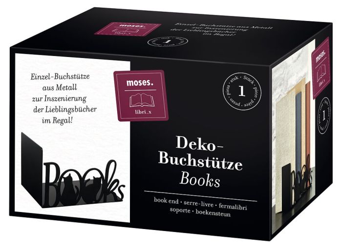 Deko-Buchstütze Books von moses.
