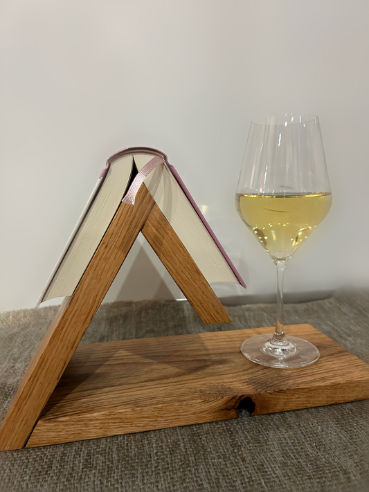 Handgefertigter Buchhalter aus Eiche-Vollholz