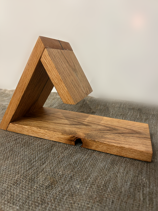 Handgefertigter Buchhalter aus Eiche-Vollholz