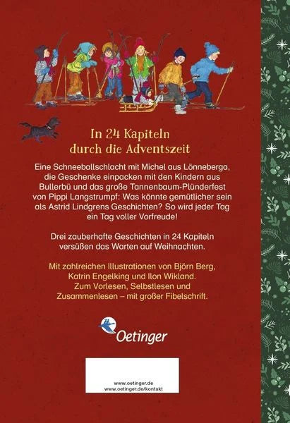 Adventskalender-Geschichten mit Pippi, Michel und den Kindern aus Bullerbü