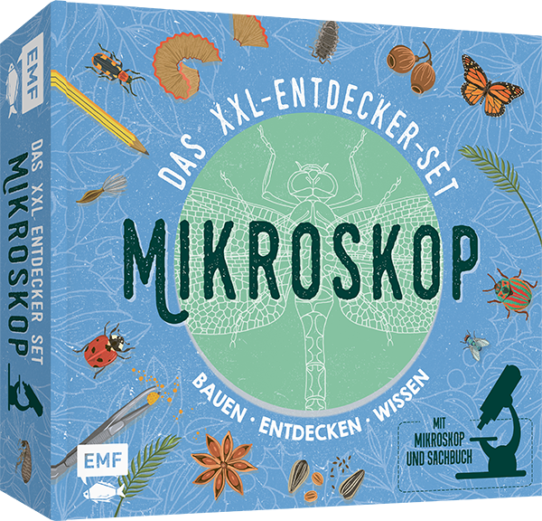 Das XXL-Entdecker-Set – Mikroskop: Mit Mikroskop, Linsen und Objektträgern + Sachbuch mit faszinierenden Experimenten