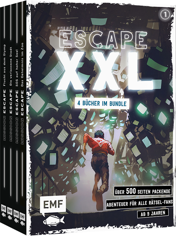 Escape XXL – über 500 Seiten packende Abenteuer für alle Rätsel-Fans ab 9 Jahren (Band 1)