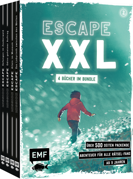 Escape XXL – über 500 Seiten packende Abenteuer für alle Rätsel-Fans ab 9 Jahren (Band 2)
