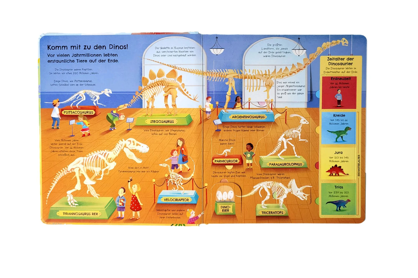 Aufgeklappt und viel entdeckt! Bei den Dinosauriern
