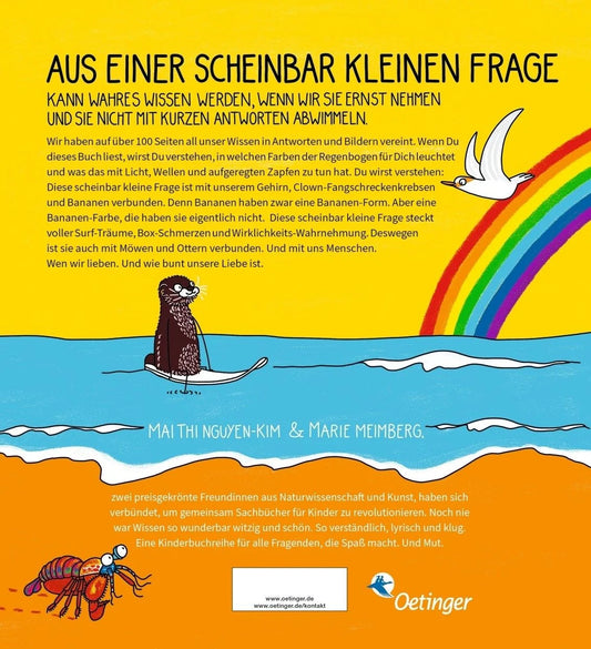 BiBiBiber hat da mal 'ne Frage. Welche Farben hat der Regenbogen?