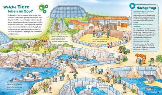 BOOKii® WAS IST WAS Junior Wir gehen in den Zoo!