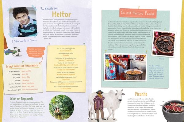 Die Welt schmecken und entdecken - eine kulinarische Weltreise für Kinder von 6 - 11 Jahren