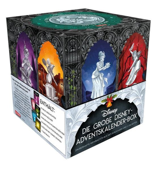Disney: Die große Disney-Adventskalender-Box 2025 - Zauberhafte Weihnachts-Box mit 24 Büchern und 1.152 Seiten für Young Adults