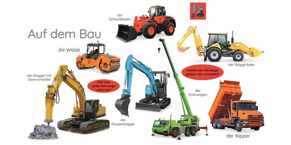 Erstes Lernen. Traktor, Bagger, Laster
