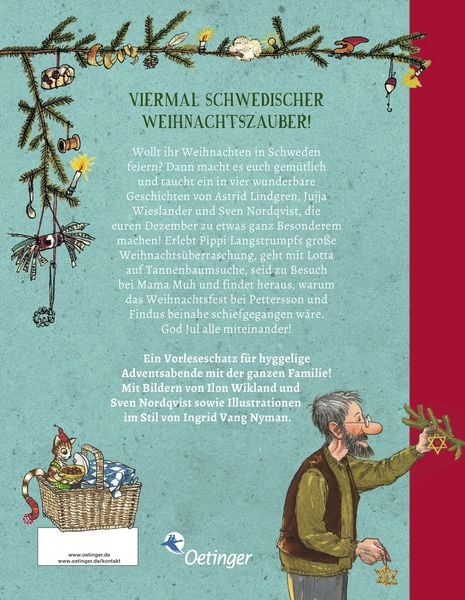 God Jul! Weihnachten mit Pippi Langstrumpf, Pettersson und Findus, Lotta und Mama Muh