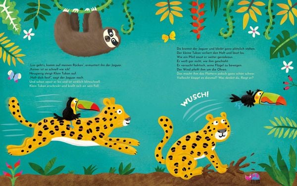 Klein Tukan lernt heut' fliegen