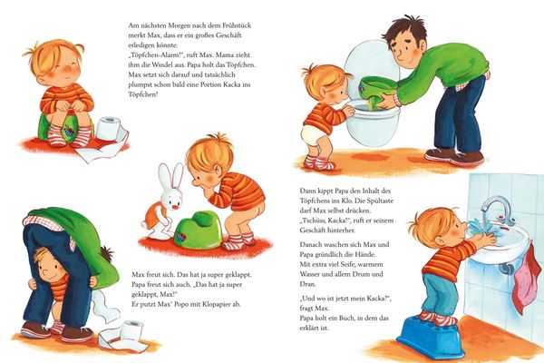 Max-Bilderbücher: Max geht aufs Klo