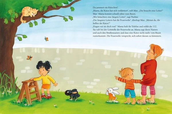 Max-Bilderbücher: Wir besuchen die Feuerwehr, Polizei und Baustelle