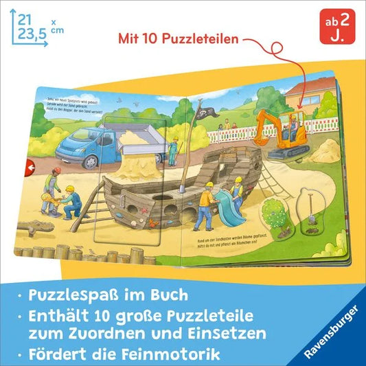 Mein großes Puzzle-Spielbuch - Baustelle