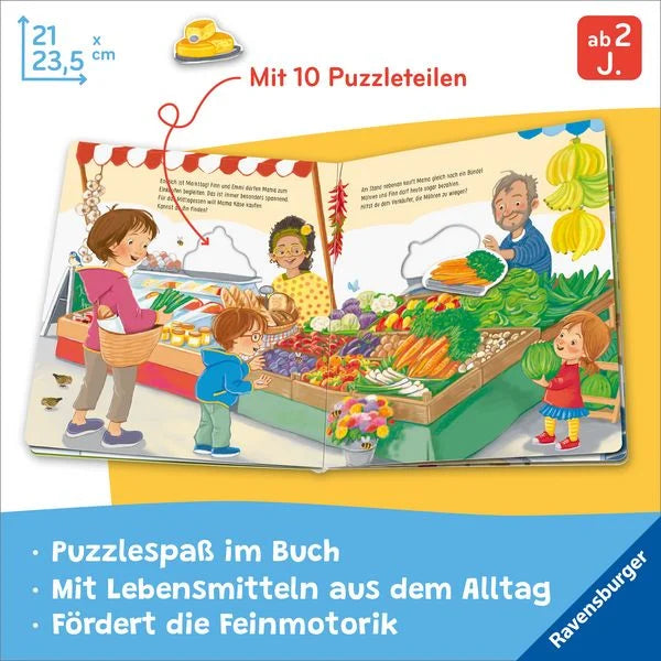 Mein großes Puzzle-Spielbuch - Das essen wir heute