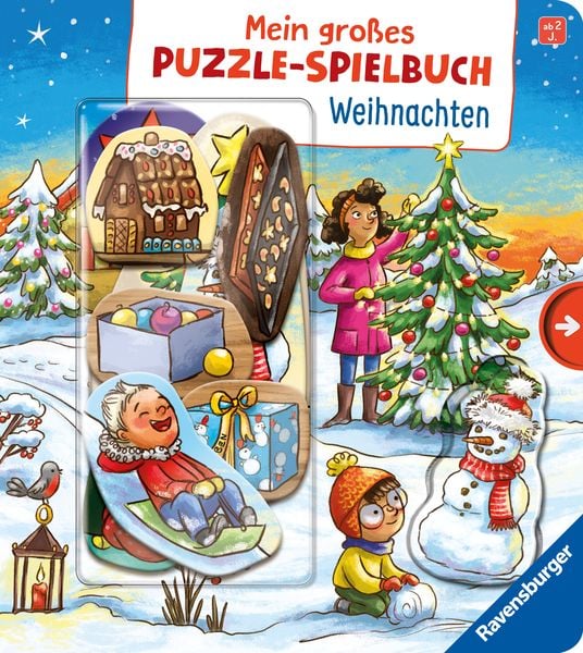 Mein großes Puzzle-Spielbuch - Weihnachten