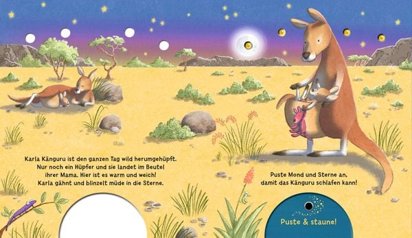 Mein Puste-Licht-Buch: Ein Sternlein wacht in dunkler Nacht