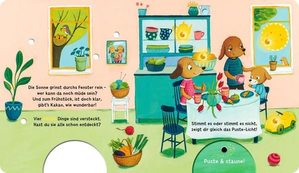 Mein Puste-Licht-Buch: Rot, blau, grün, gelb - so bunt ist meine Welt!