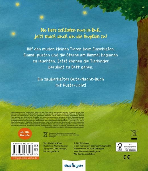 Mein Puste-Licht-Buch: Wenn im Dunkeln Sterne funkeln