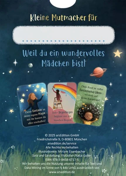 Mutmachkarten für ein wundervolles Mädchen wie dich