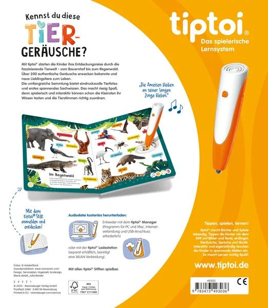 tiptoi® - Kennst du diese Tiergeräusche?