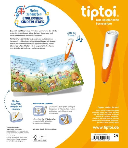 tiptoi® Liederbücher - Meine schönsten englischen Kinderlieder